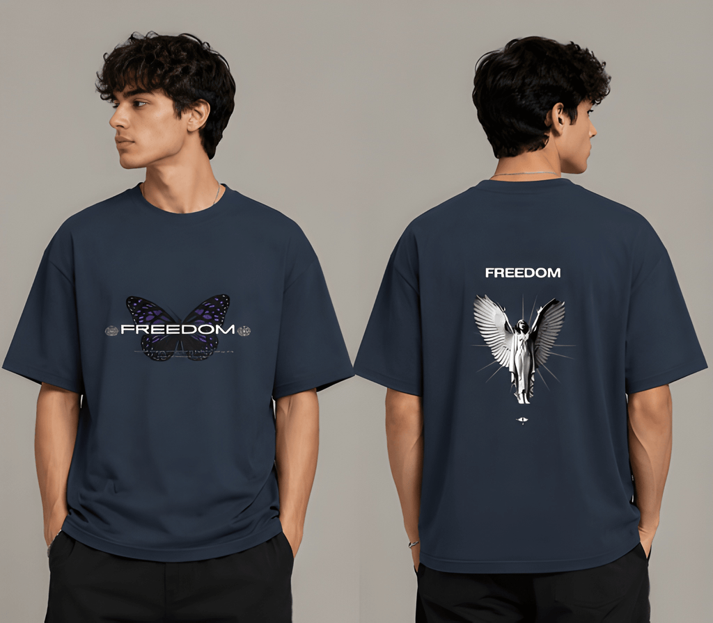 Freedom Angel Oversized Graphic Standard T-Shirt