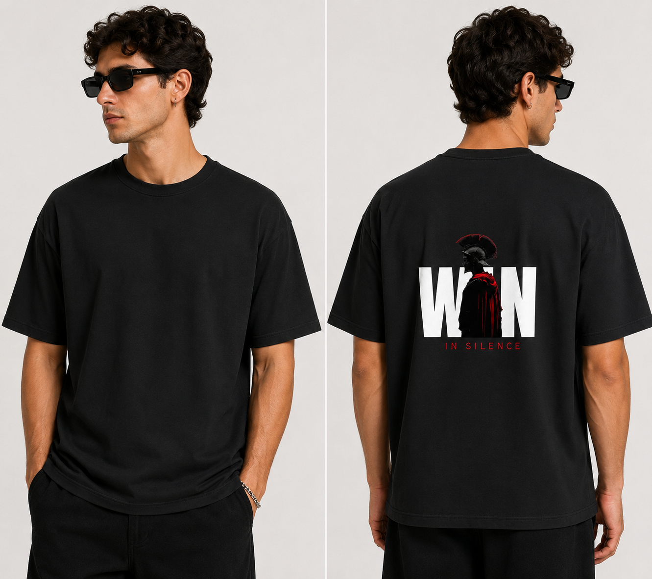 WIN Legacy Black Unisex Standard Crew T-Shirt